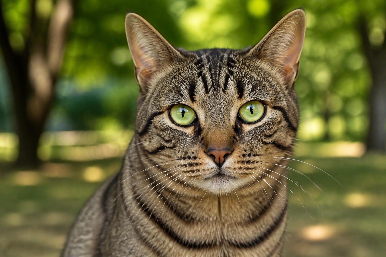 Gato Europeu Comum adulto de padrão tigrado